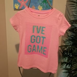 ❤️5for$12 Pink I've got game top girl's M(10/12)